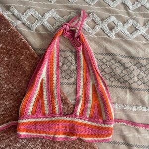 Adika colorful open back top